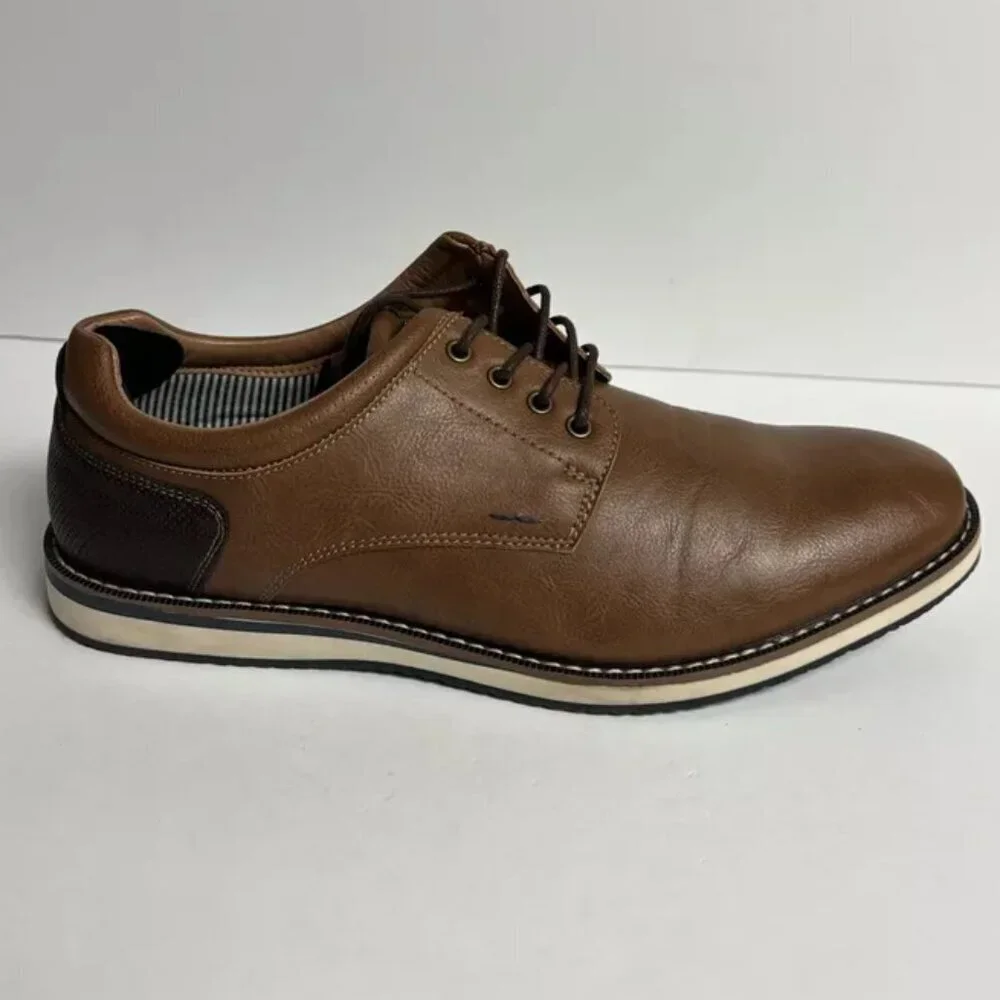 Nunn Bush Men’s Hyde II Plain Toe Oxford Brown, Size 11 M